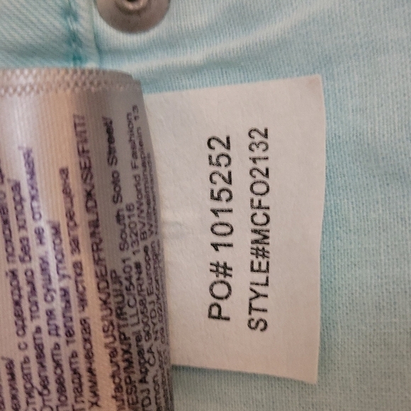 Nydj Bleached Cut-off Lift Tuck High Rise Denim Capri Pastel Jorts - Picture 11 of 12